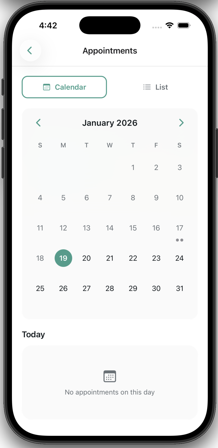 Appointments Calendar